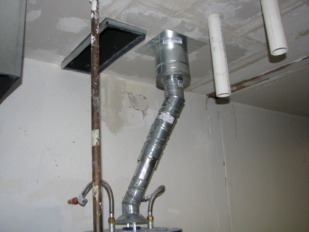 Water heater flue pipe